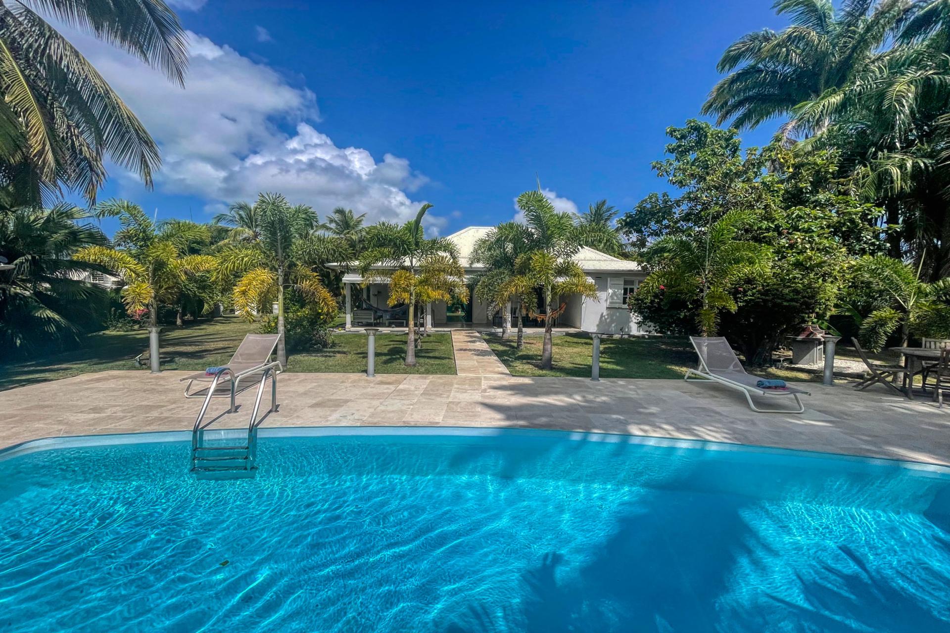 1.Location villa piscine Saint François Guadeloupe_Vue d'ensemble